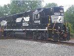 NS 5056 Unmanned Returning to Yard from Sandusky Docks with String of Empties